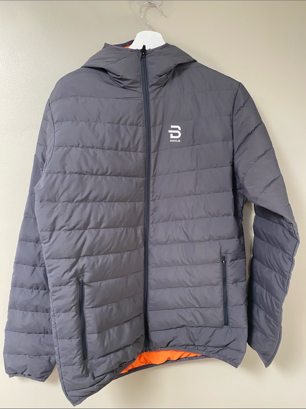 B Dehlie Grey Down Puffer Coat large